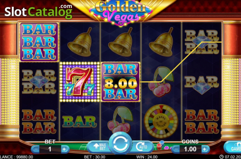 Bildschirm5. Golden Vegas (7mojos) slot