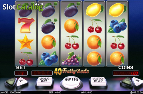 Bildschirm2. 40 Fruity Reels slot