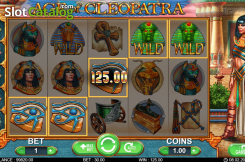 Win screen 2. Age of Cleopatra slot