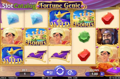 Écran2. Fortune Genie Machine à sous