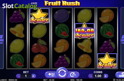 Ecran4. Fruit Rush (7mojos) slot