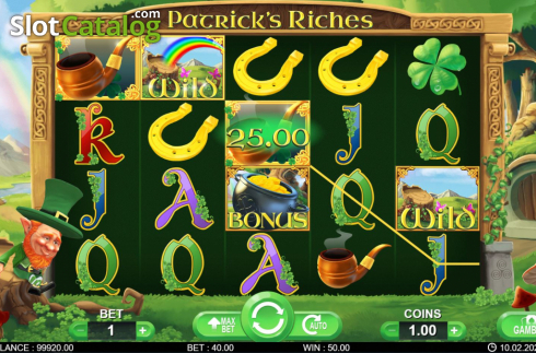 Bildschirm3. Patric’s Riches slot