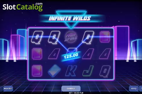 Win screen 2. Infinite Wilds slot
