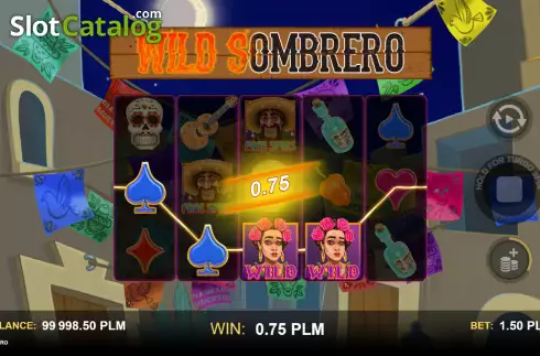 Win screen. Wild Sombrero slot