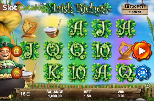 Skärmdump3. Irish Riches (Section 8 Studio) slot