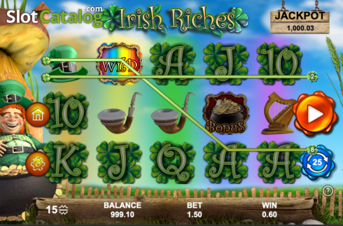 Ecran5. Irish Riches (Section 8 Studio) slot