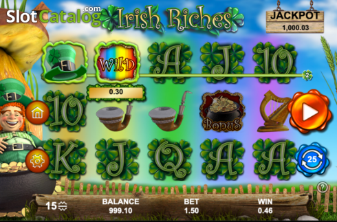 Ekran4. Irish Riches (Section 8 Studio) yuvası