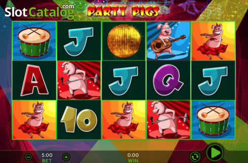 Bildschirm3. Party Pigs slot
