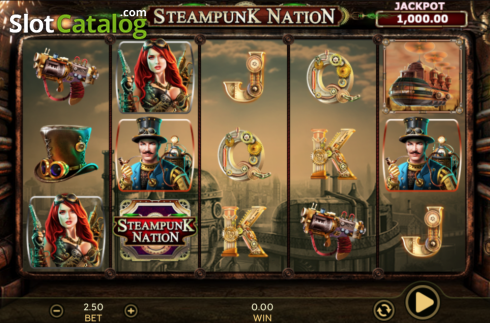 画面3. Steampunk Nation カジノスロット