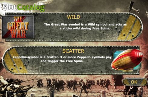 The Great War. The Great War (Section 8 Studio) slot