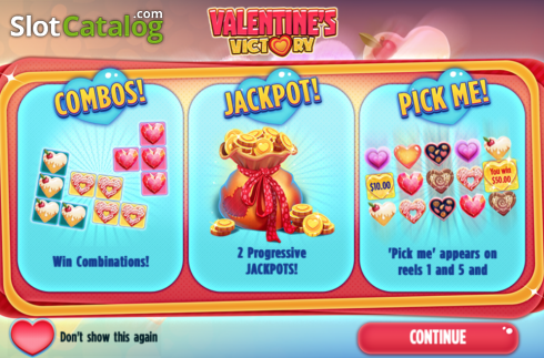Skärmdump2. Valentines Victory slot