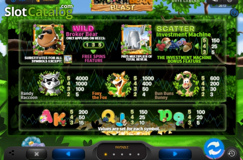 Bildschirm6. Broker Bear Blast slot
