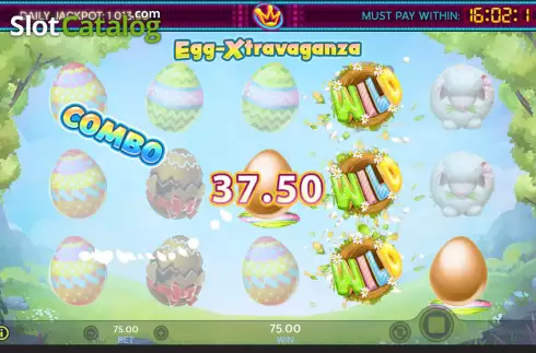 Win screen 2. Egg-Xtravaganza slot