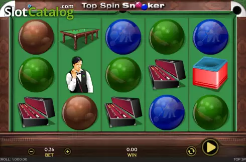 Reel screen. Top Spin Snooker slot