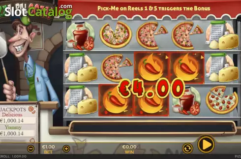 Win Screen. Pizza Palooza slot