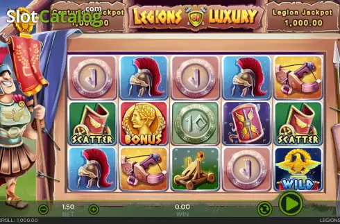 Reel Screen. Legions of Luxury slot