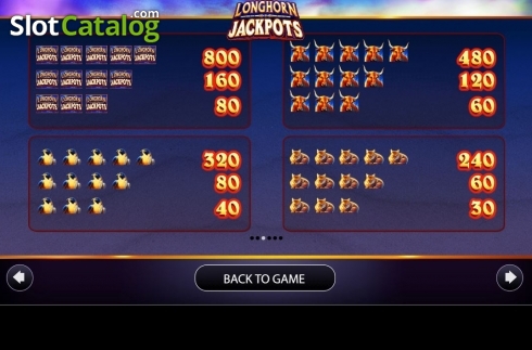 Captura de tela8. Longhorn Jackpots slot