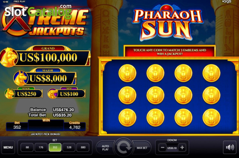 Jackpot 1. Pharaoh Sun slot