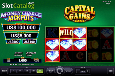Win Screen 4. Capital Gains slot