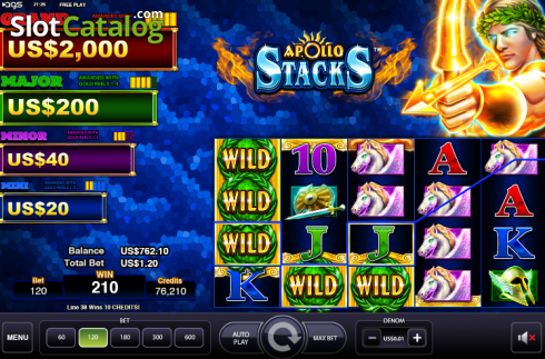 Win screen 3. Apollo Stacks slot