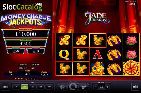 Win screen. Jade Dragon (AGS) slot