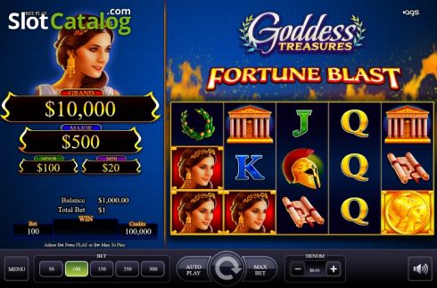 Bildschirm2. Goddess Treasures slot