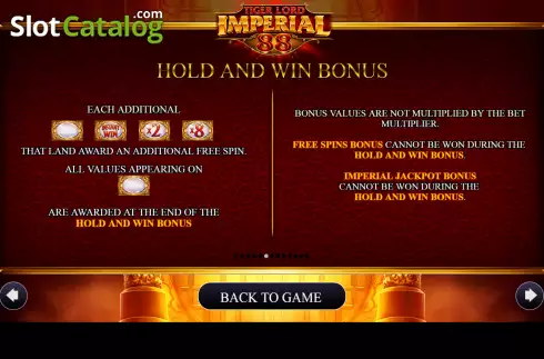 Hold and win bonus. Tiger Lord (AGS) slot