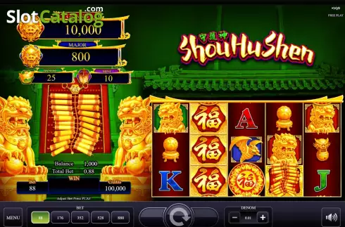 Game screen. Shou Hu Shen slot