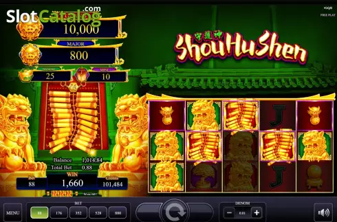 Win screen 2. Shou Hu Shen slot