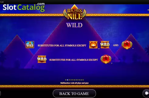 Wild screen. Riches of the Nile slot