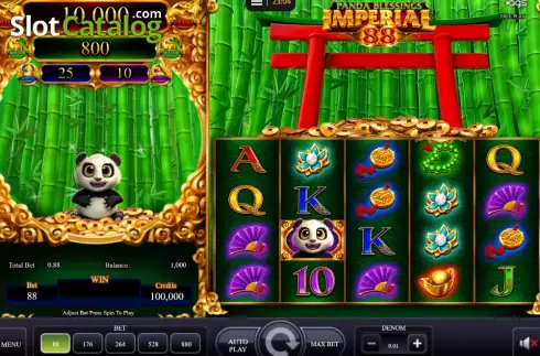 Game screen. Panda Blessings slot