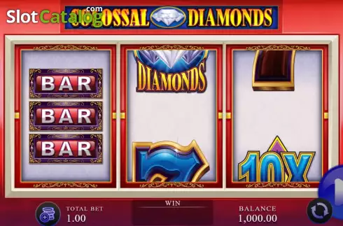 Bildschirm2. Colossal Diamonds slot