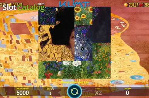 Game screen. Klimt slot