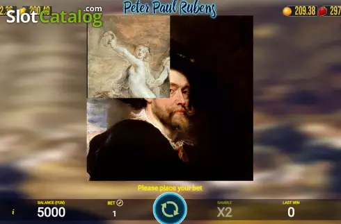 Game screen. Peter Paul Rubens slot