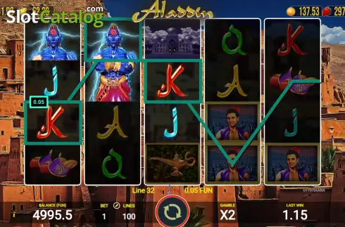 Скрин4. Aladdin (AGT Software) слот