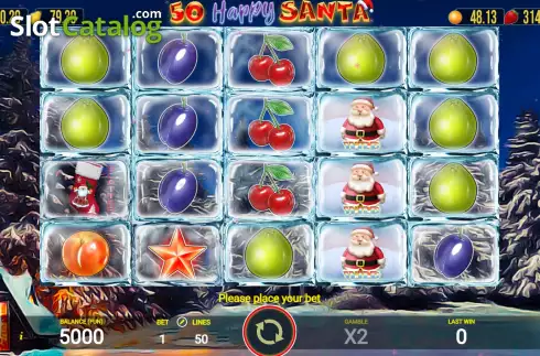 Schermo2. Happy Santa 50 slot