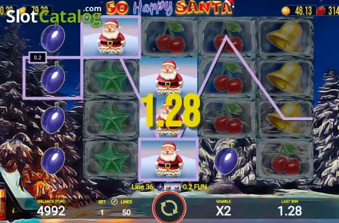 Ecran3. Happy Santa 50 slot