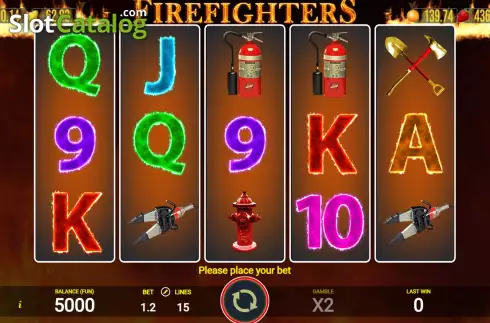 Game screen. Firefighters (AGT Software) slot