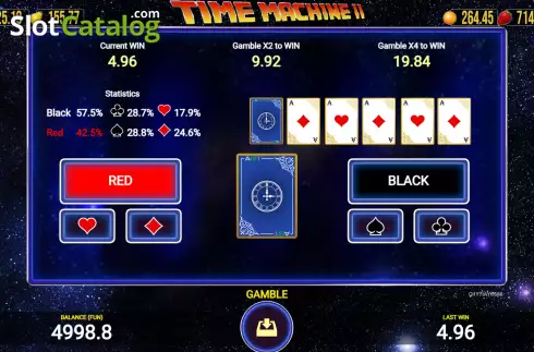 Game Risk screen. Time Machine II slot