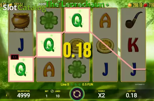 Bildschirm3. The Leprechaun slot