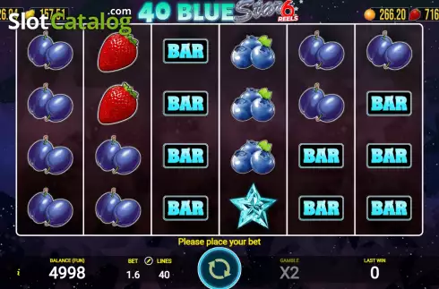 Captura de tela2. 40 Blue Star 6 Reels slot