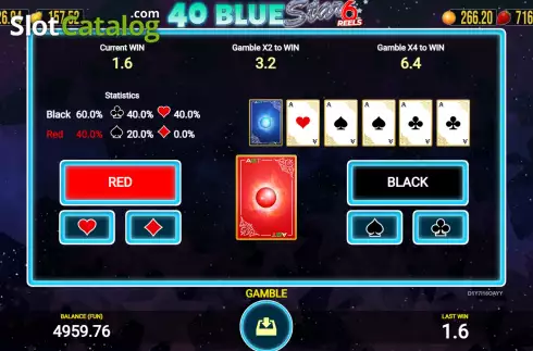 画面5. 40 Blue Star 6 Reels カジノスロット