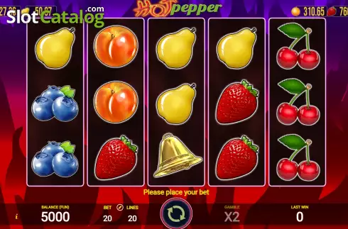 Game screen. Hot Pepper (AGT Software) slot