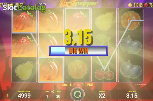 Win screen 2. Hot Pepper (AGT Software) slot