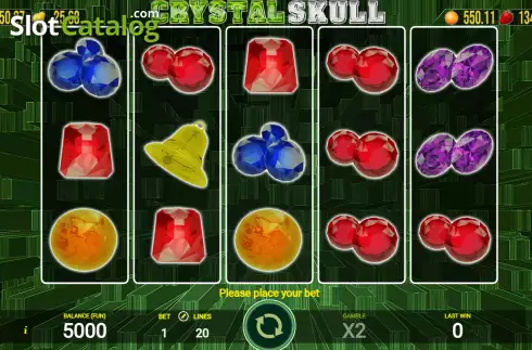 Game screen. Crystal Skull (AGT Software) slot