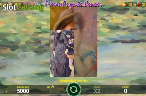 Game screen. Pierre-Auguste Renoir slot