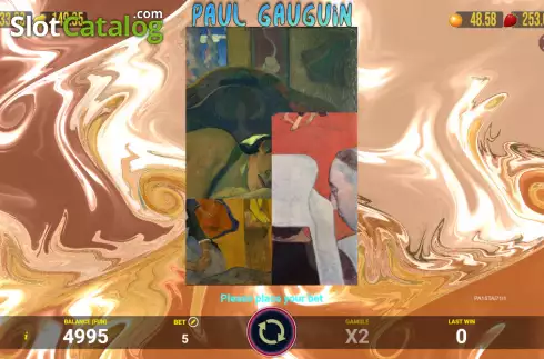 Game screen. Paul Gauguin slot