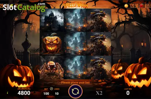 Reels screen. Halloween (AGT Software) slot