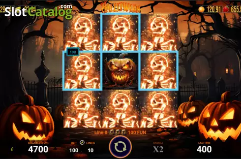 Win screen. Halloween (AGT Software) slot