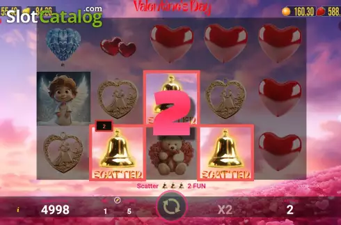 Win screen. Valentine's Day (AGT Software) slot